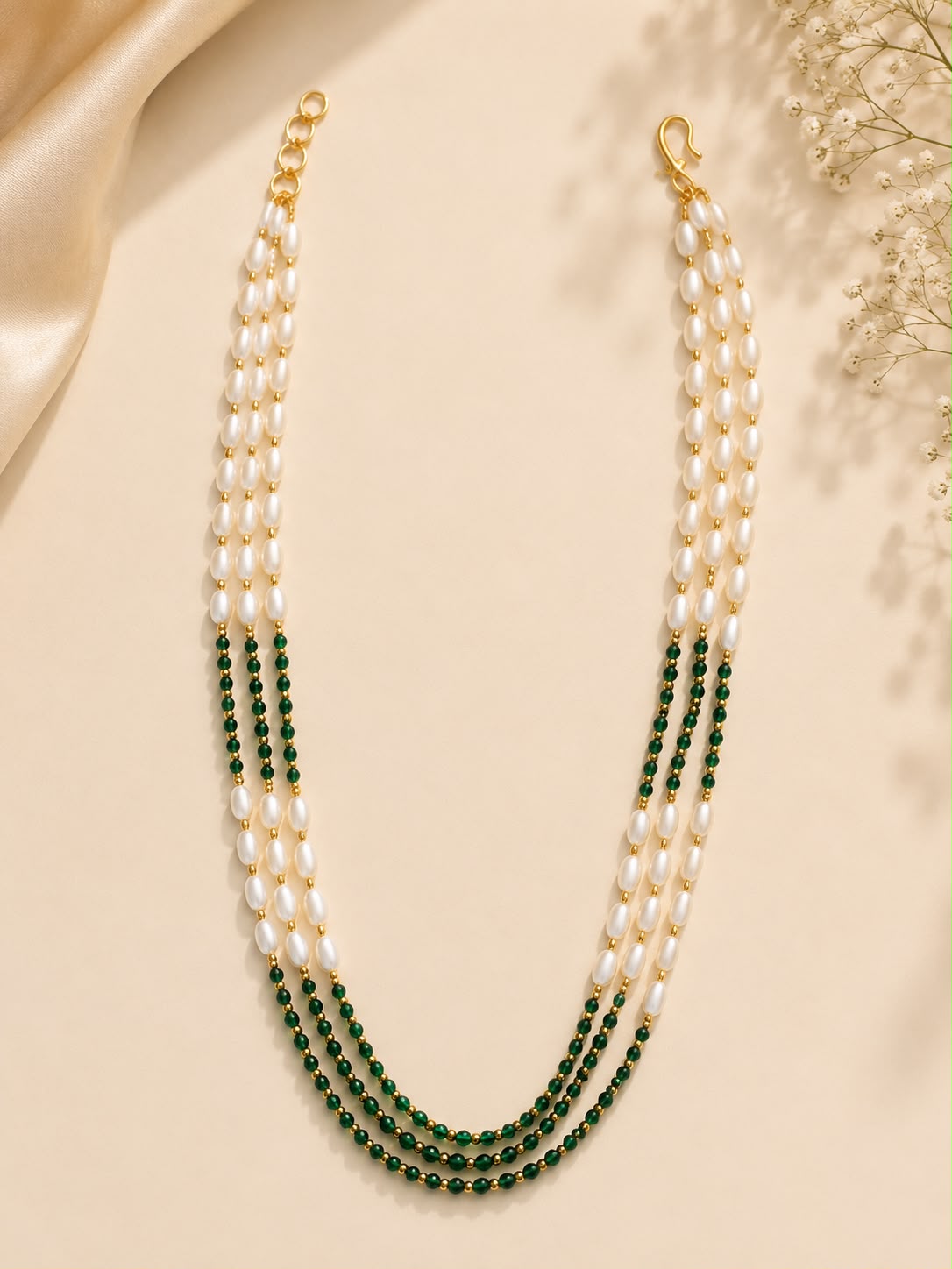 Rice pearl with Green